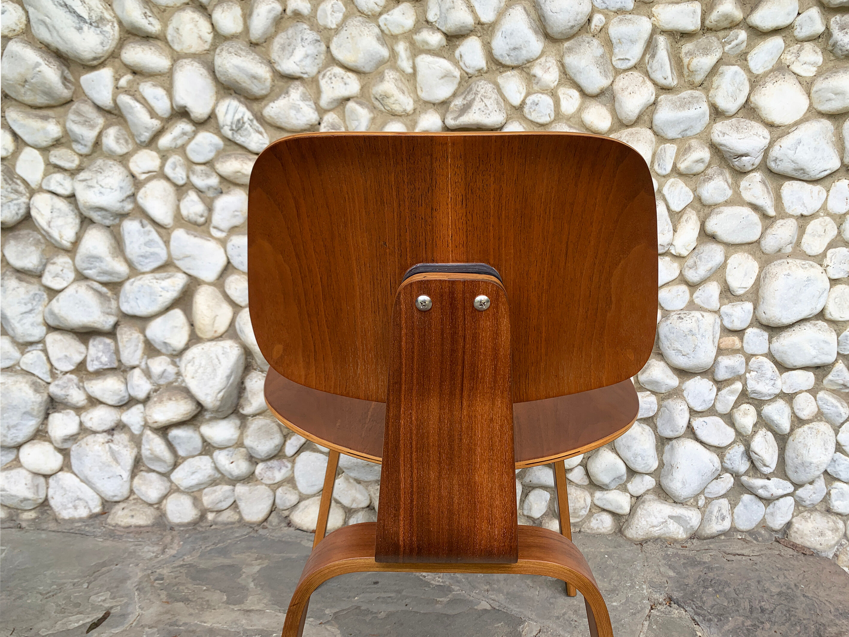 Charles & Ray Eames walnut DCW chair for Herman Miller 1950