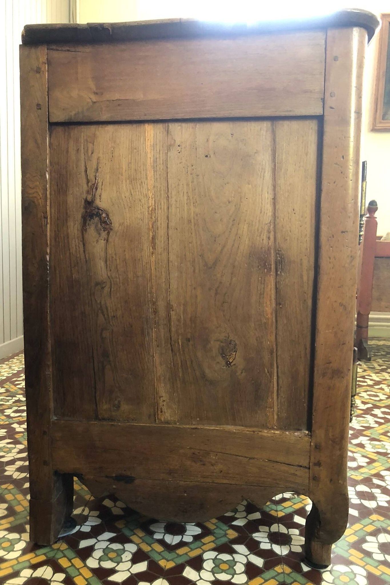 Restored cherrywood dresser, 18th century period, beautiful patina
