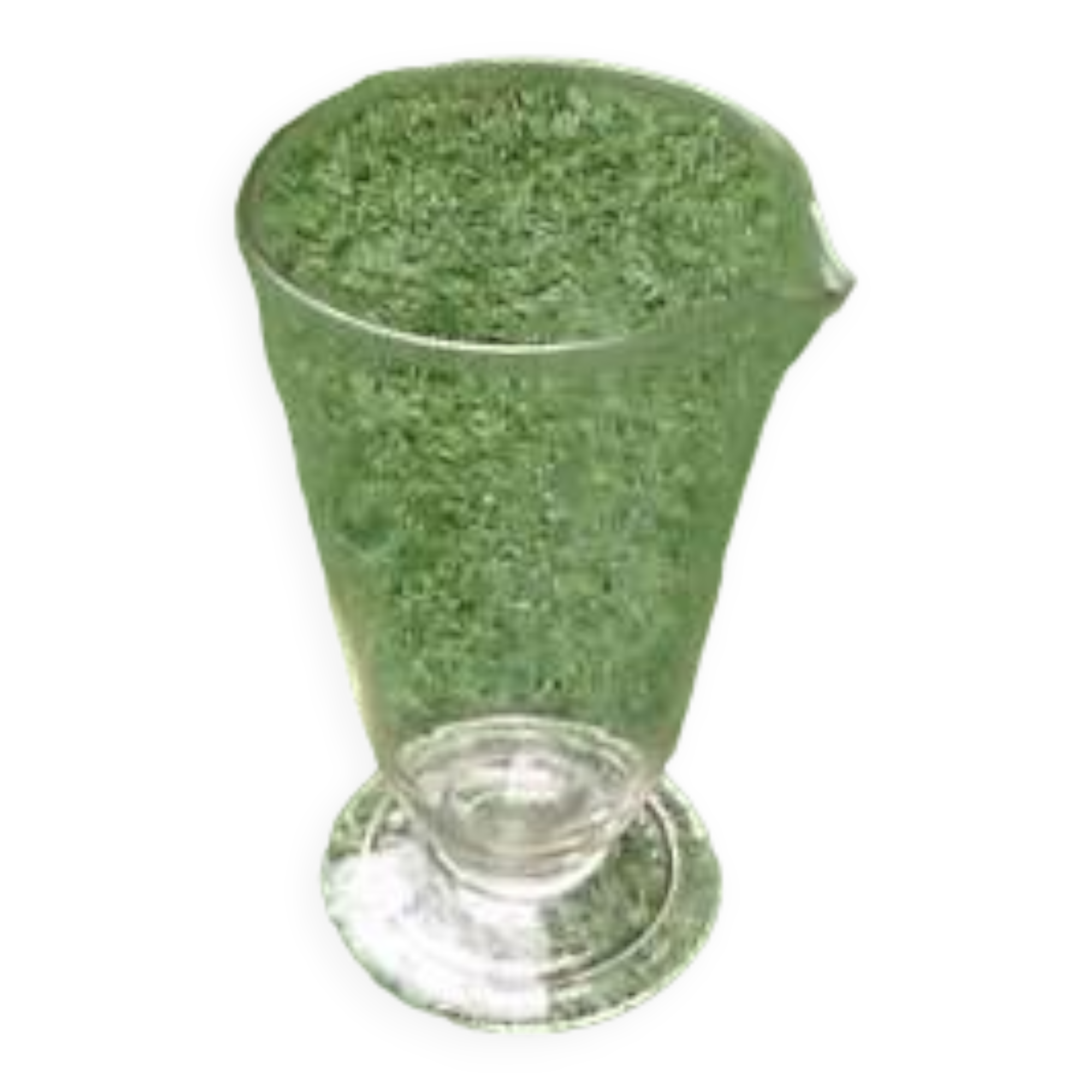 1970s measuring glass shower foot graduated from 25 to 500ml pyrex (large model)