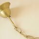 Flower ball chandelier - vintage floral pendant light in gold metal