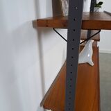 Mid Century Olof Pira Zweden teak modulair LP wandsysteem