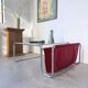Table basse moderniste Bauhaus en acier tubulaire