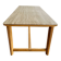 Table designer E. Gallina en travertin et chêne massif pour 6 personnes.