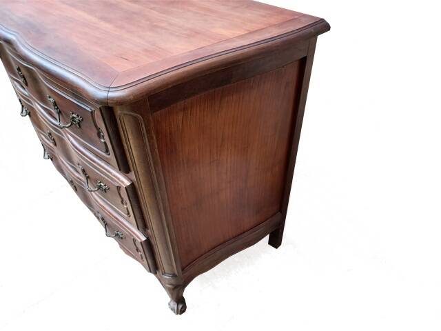 Commode arbalète de style louis XV bois massif