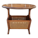 Petite table-porte revue cannage