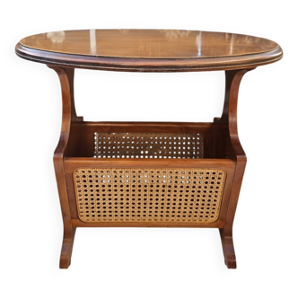 Small cane magazine table
