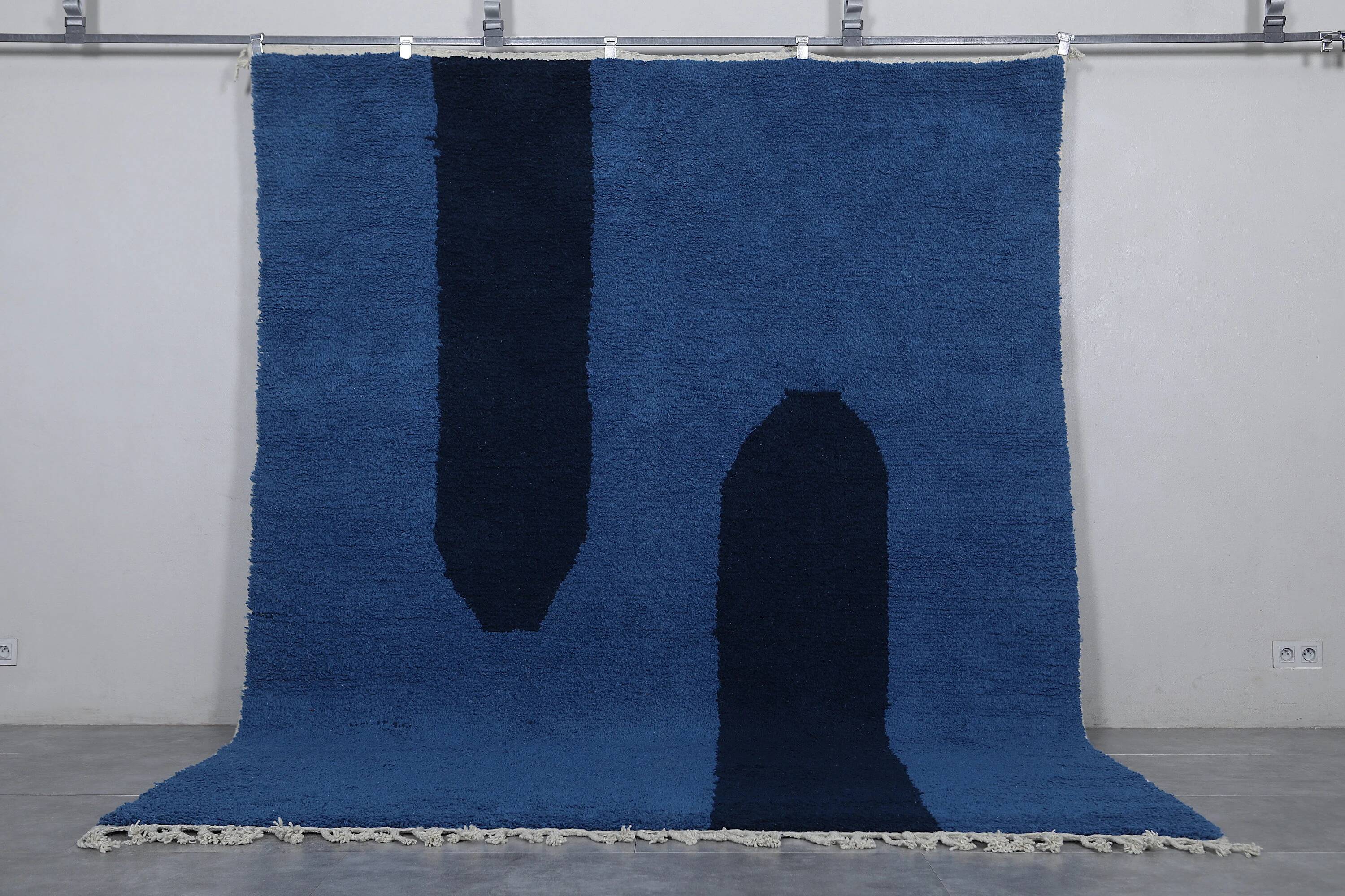 Moroccan handmade wool rug 3 x 2 m