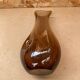 Antique Vintage Transparent Brown Blown Glass Vase