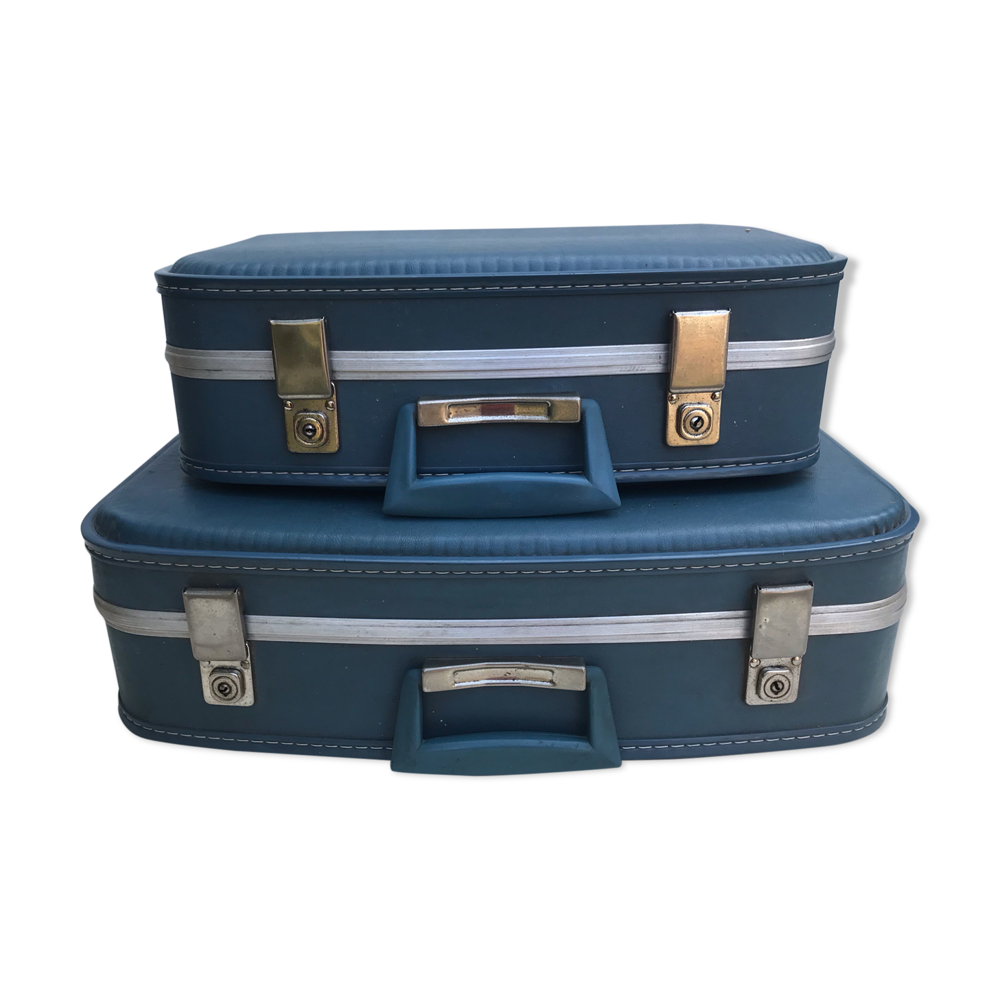 2 flight attendant suitcases