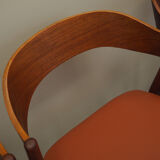 Ensemble de quatre chaises en teck fabrication Korup Stolefa 1970