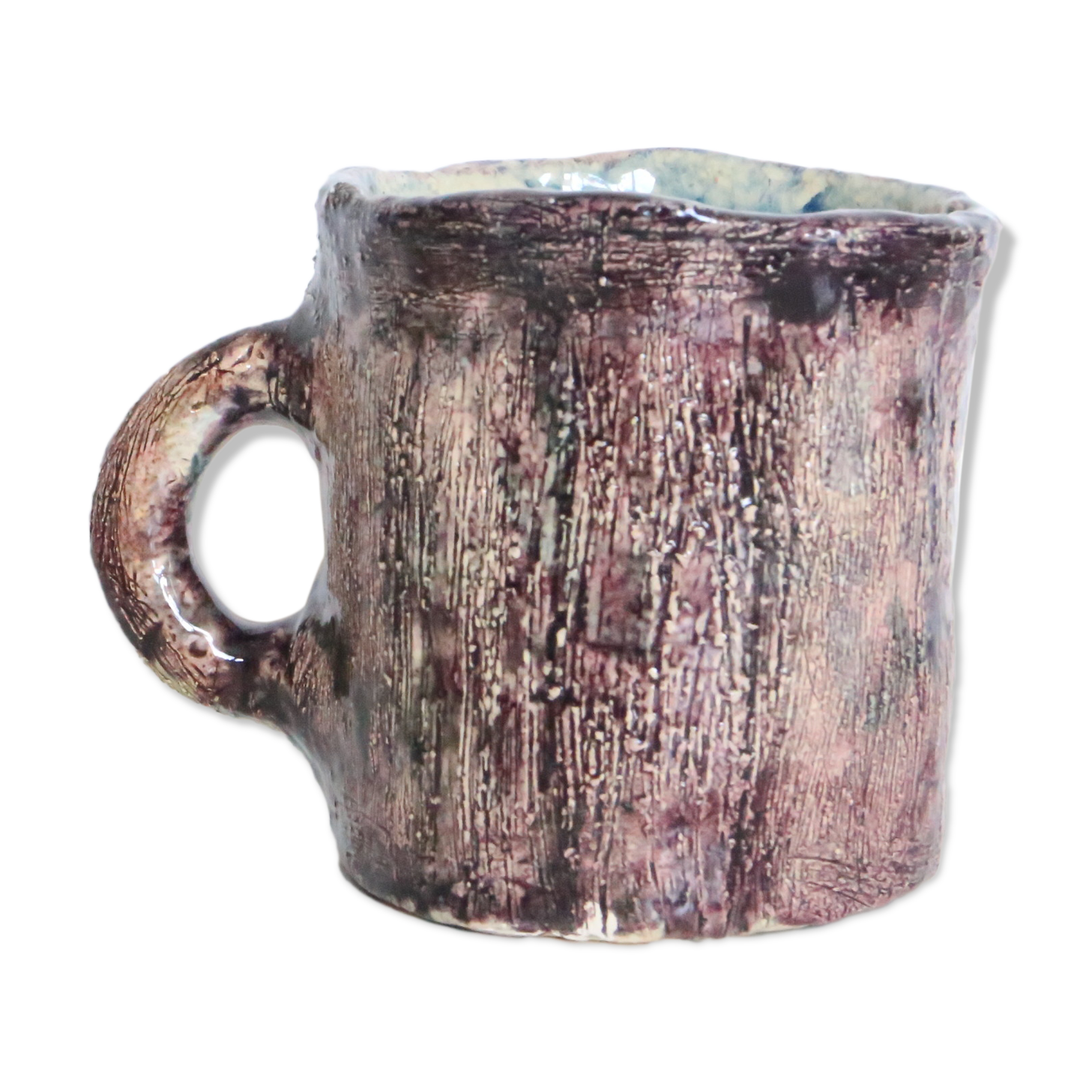 Pottery mug, handmade, vintage