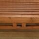 Antique colonial teak veranda bench – mid-20th century