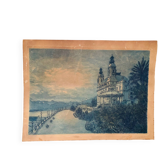 Old numbered etching – Monte-Carlo and the Casino of Monaco