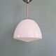 Bauhaus suspension by Philips in white opaline, 1930s.