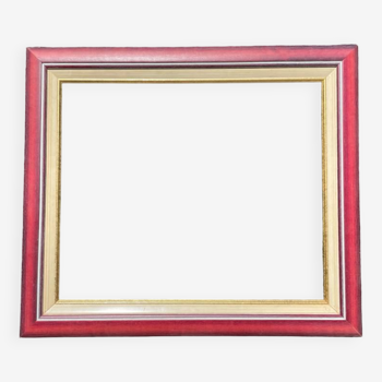 Plum gold and white frame
