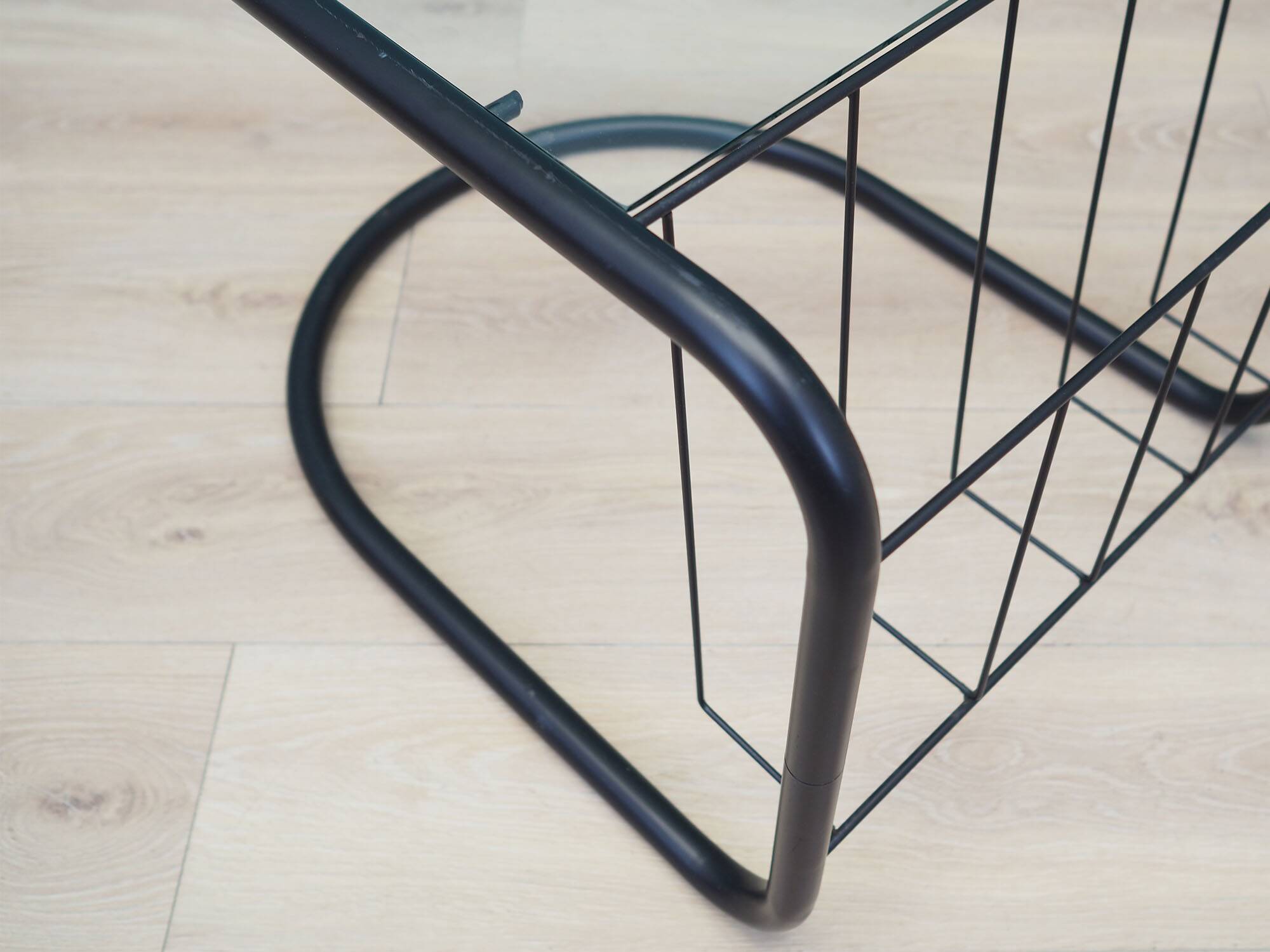 Glass coffee table, Danish design, 1970s, production: Denmark