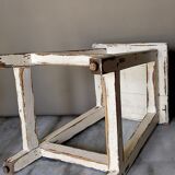 Old patinated workshop stool