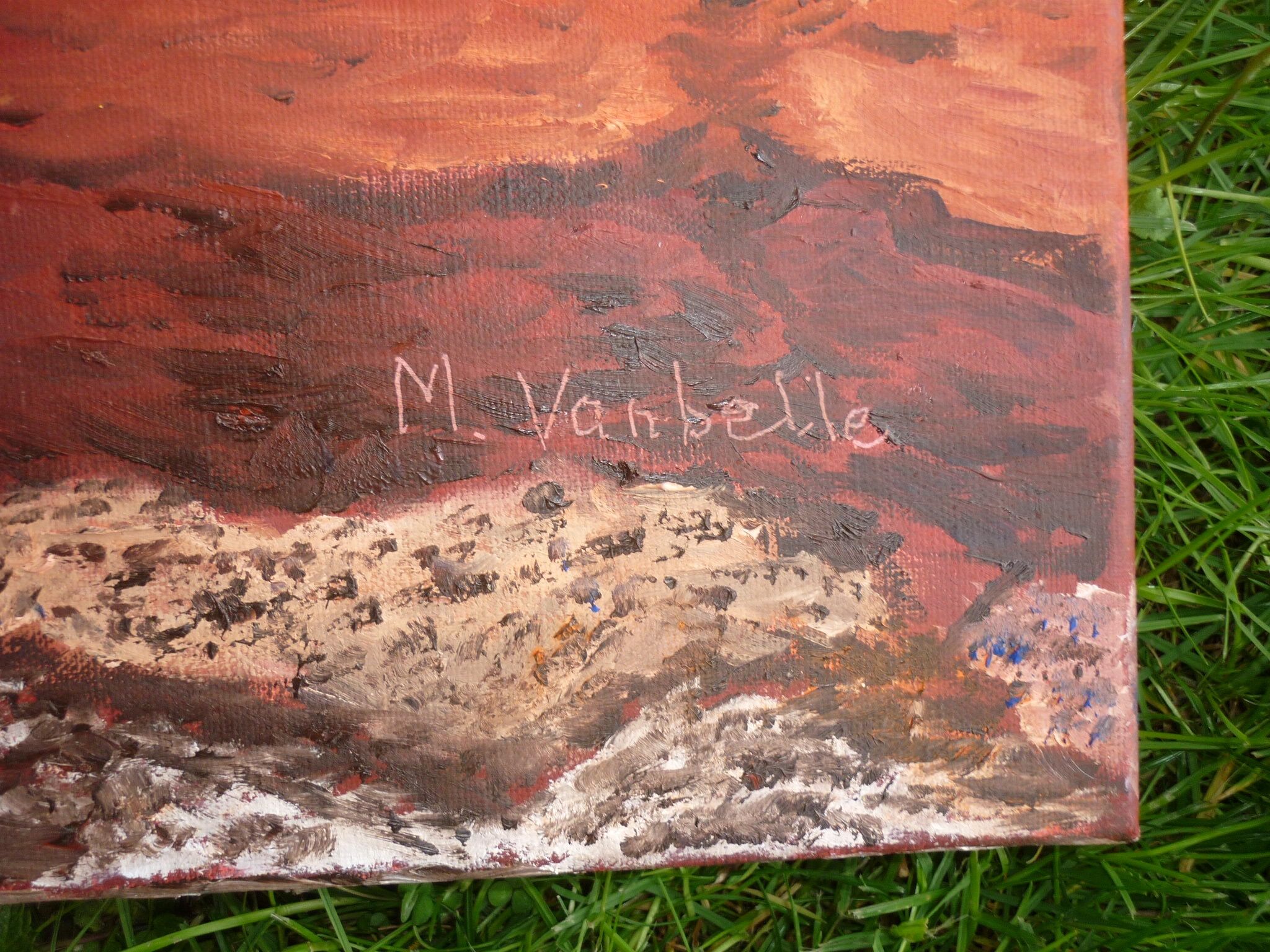 Oil on canvas by M Vanbelle