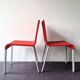 Ensemble de 2 chaises rouges .03 de Maarten van Severen pour Vitra, Suisse 1998