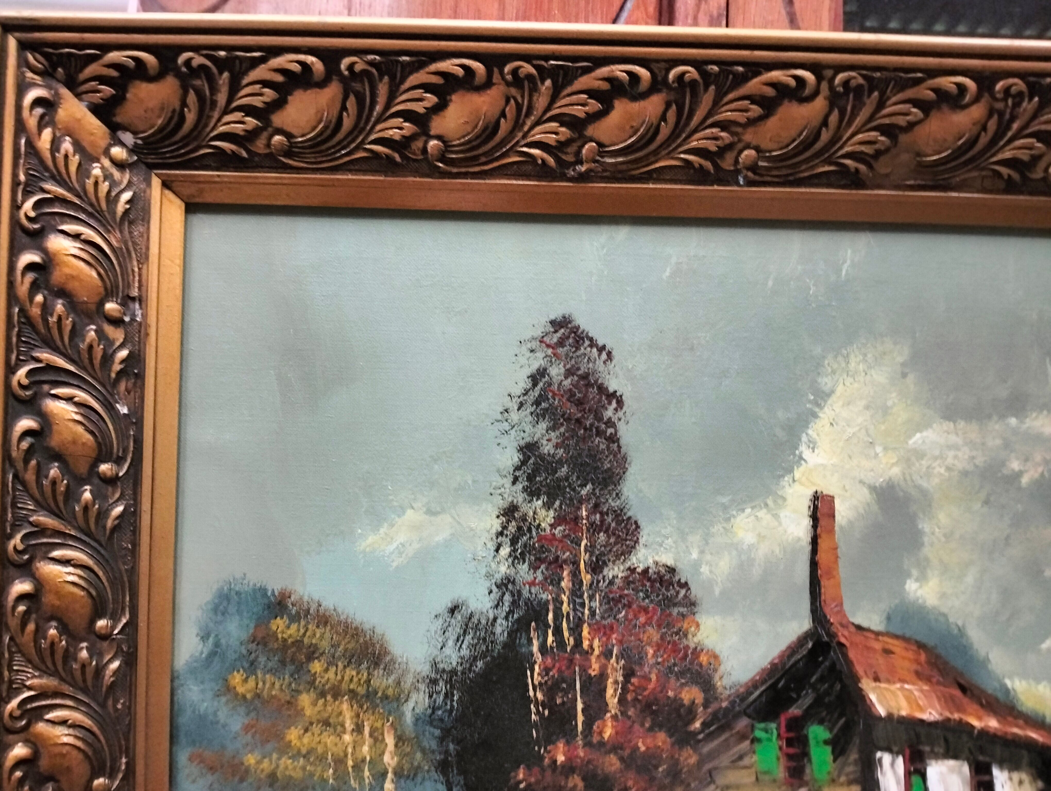 Oil of the twentieth century signed Mollin