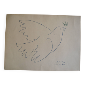 Picasso Lithographie - colombe