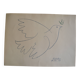 Picasso original lithograph 1959 The Blue Dove 38x28cm
