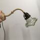Wall lamp, art deco tulip colored glass