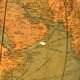 Vintage 1960 terrestrial globe JRO Verlag world map German - 35 cm