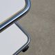 Tubular side table with 2 levels in Bauhaus style, tubular steel, 1970s.