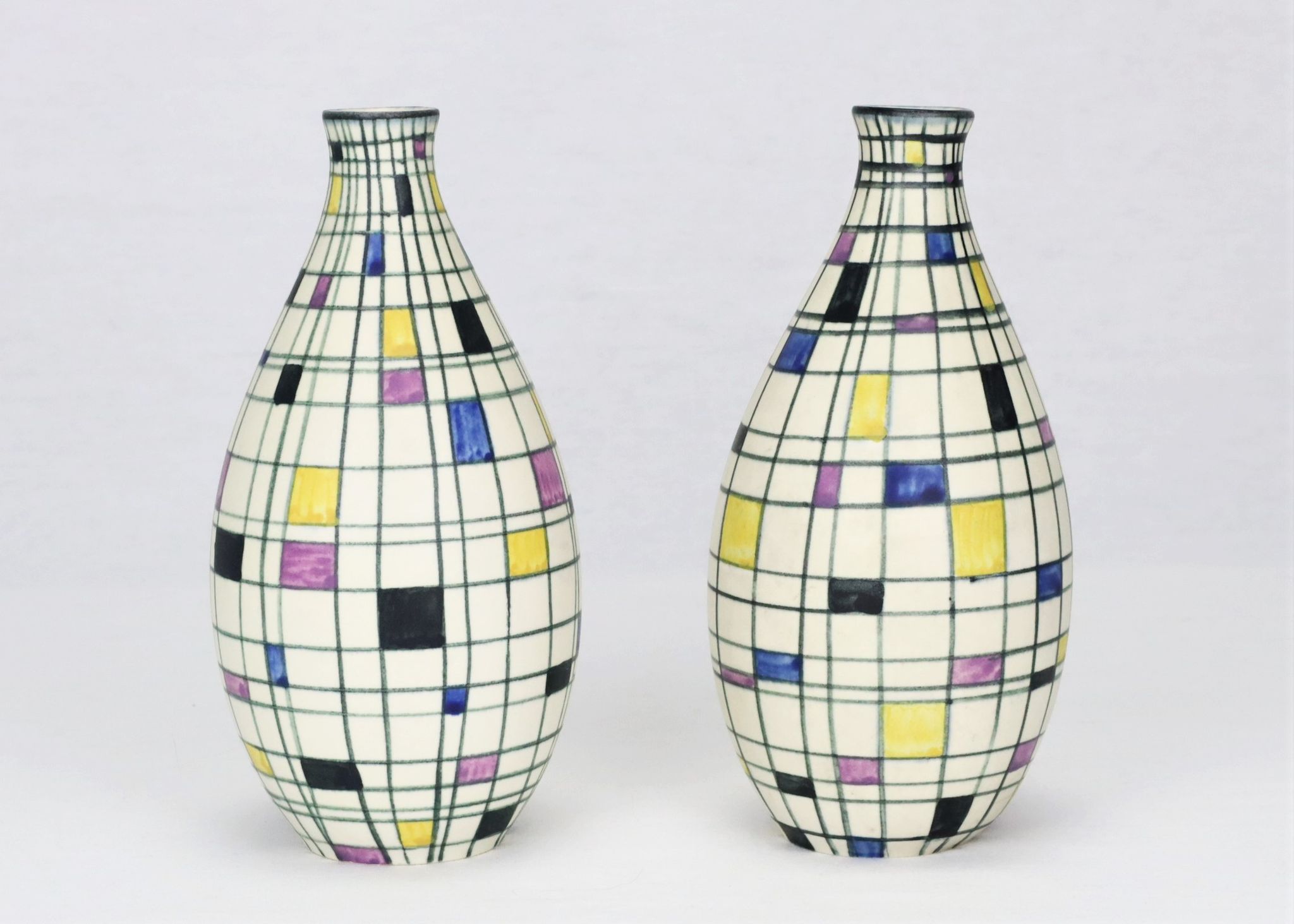 Vases Villeroy et Boch 1950