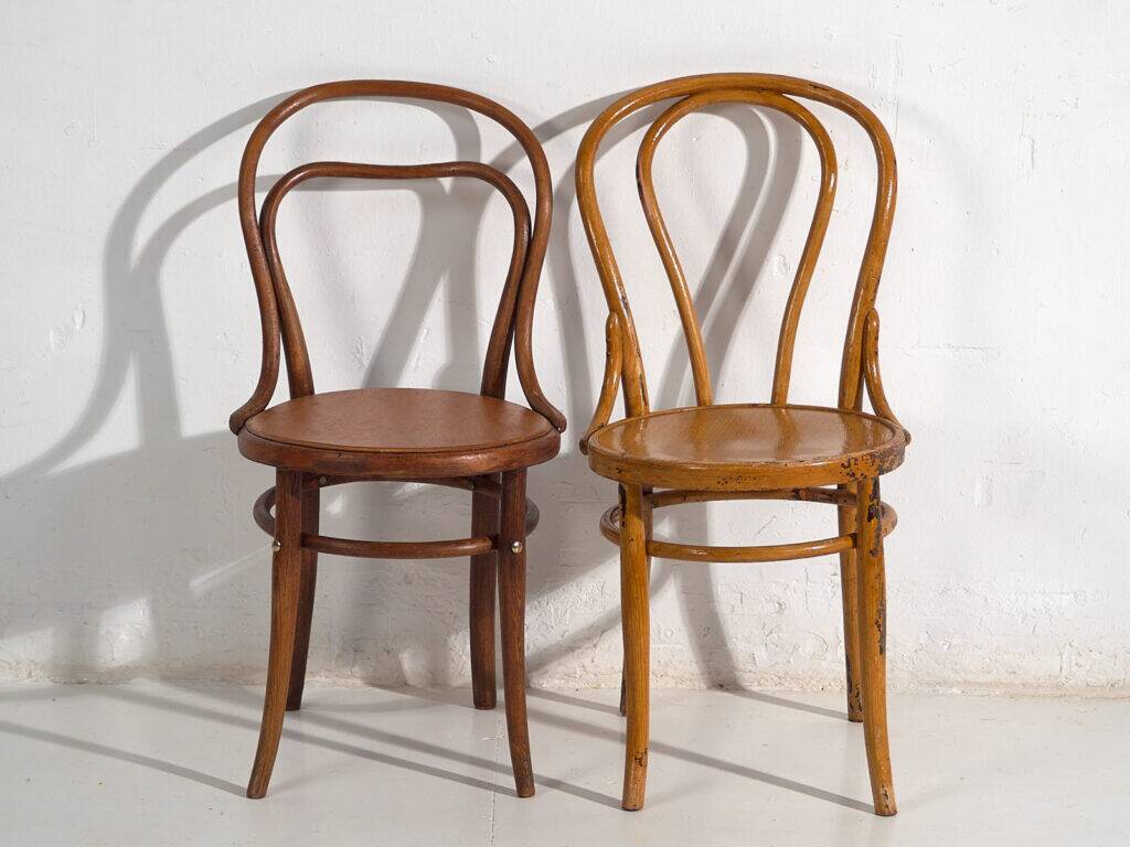 Anciennes chaises Thonet (c.1920). Ensemble de 2 pièces #6
