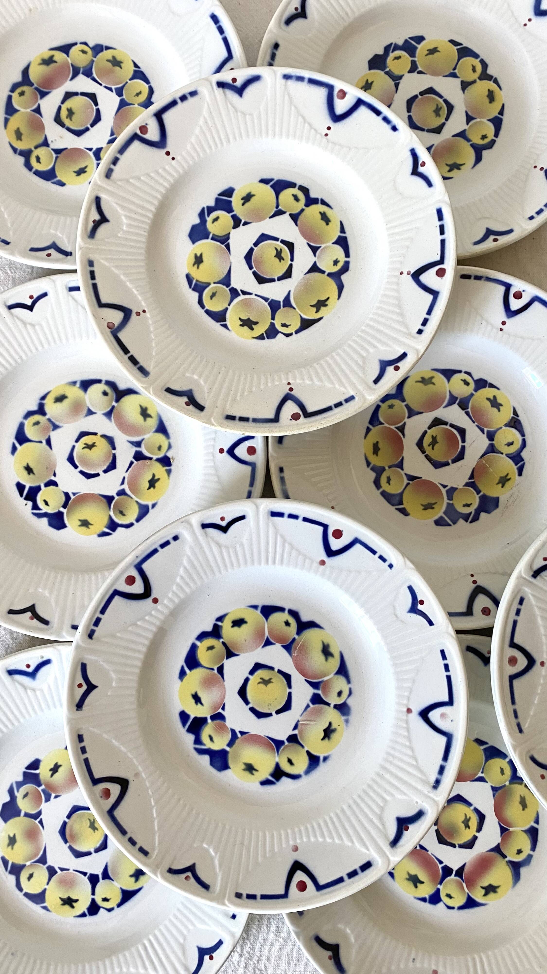 Amandinoise St Amand Art Deco Dessert Service