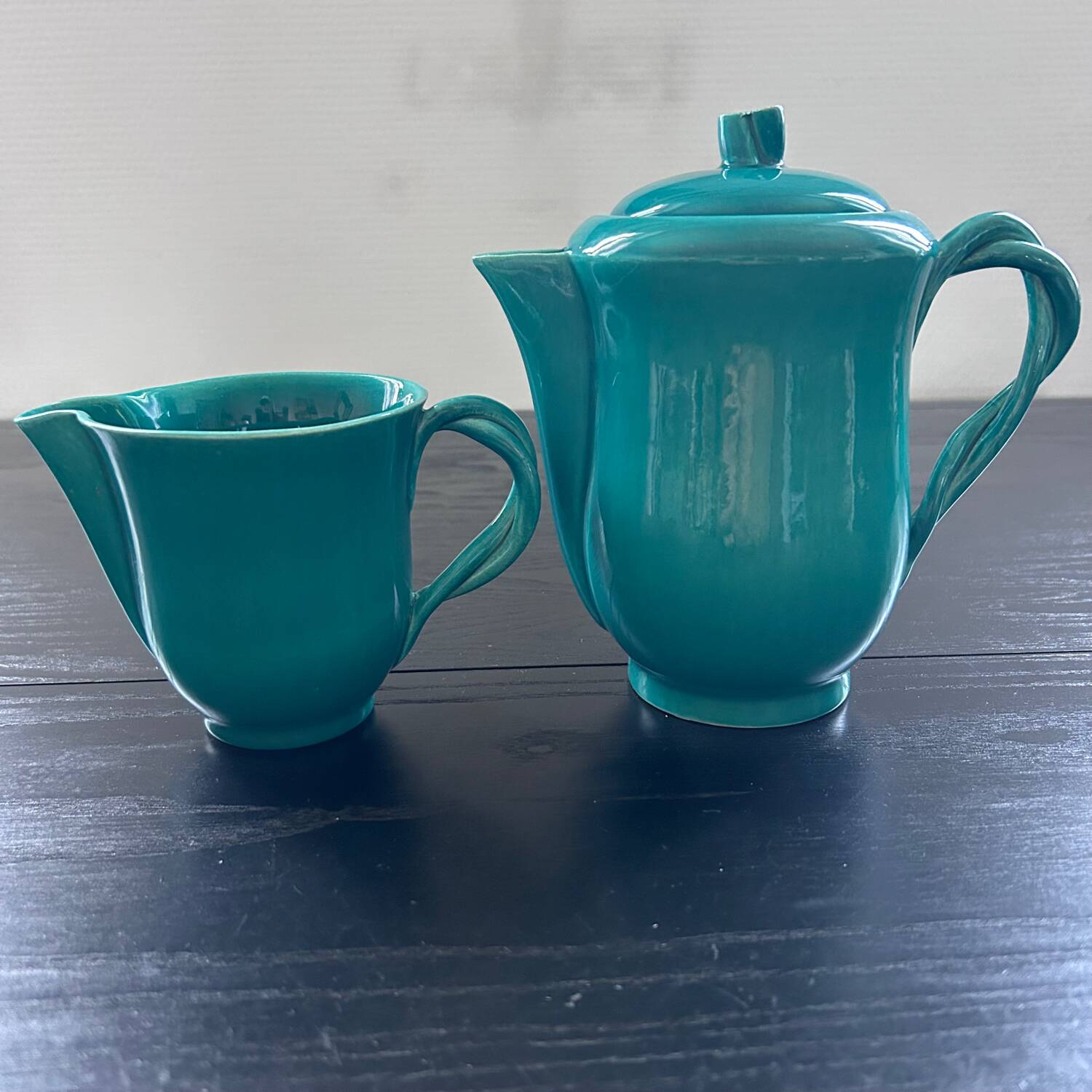 Emerald Green Coffee Set