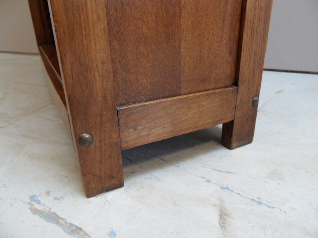 Vintage oak open bookcase