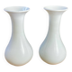 Pair of white opaline vases