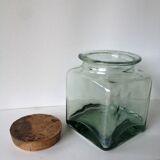Square glass jar