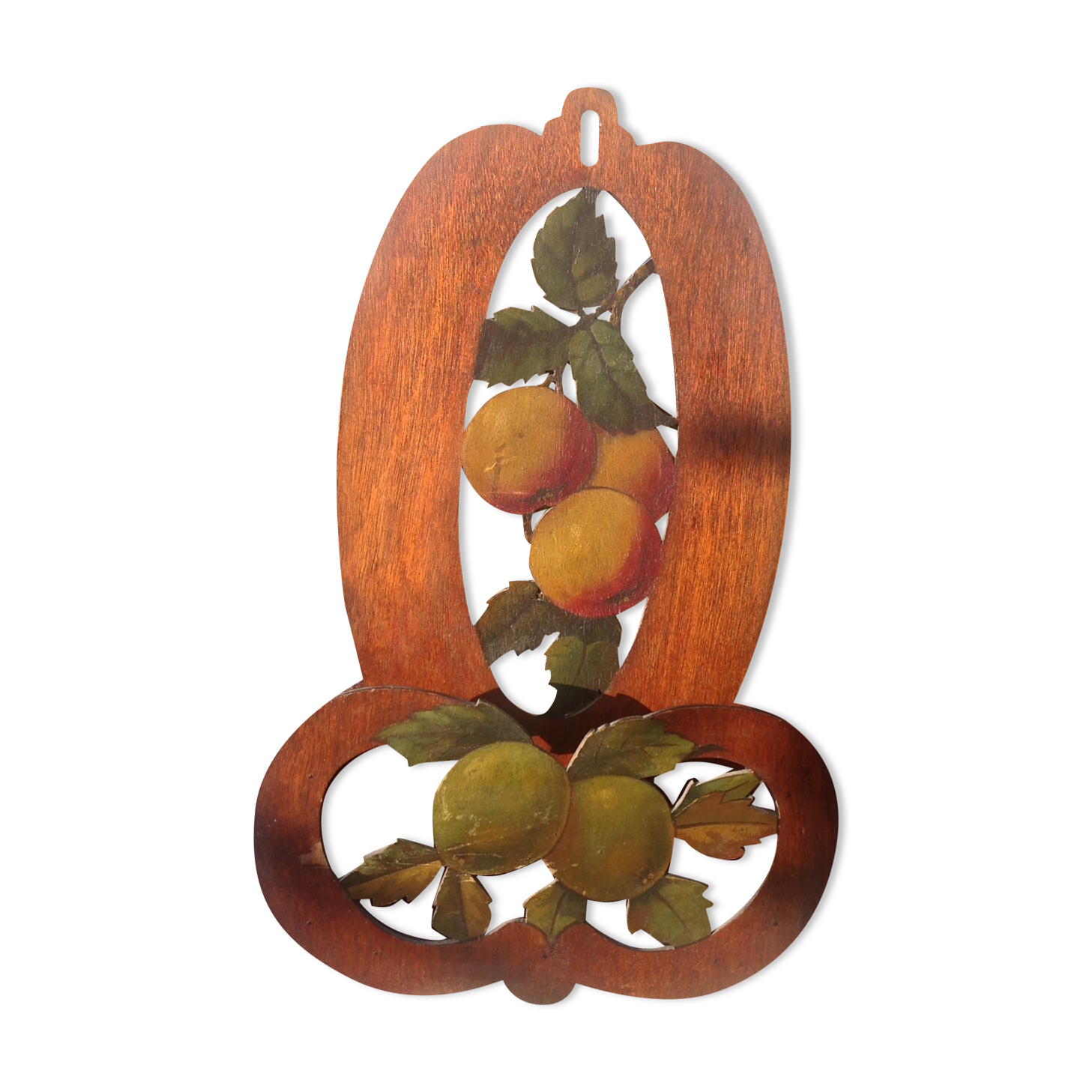 Letter holder range mail carved wooden decoration fruits
