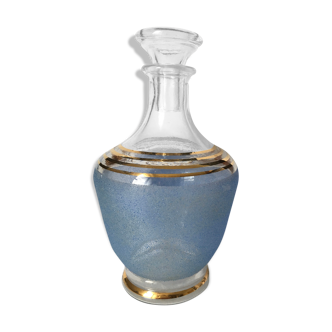 Carafe bleue art déco