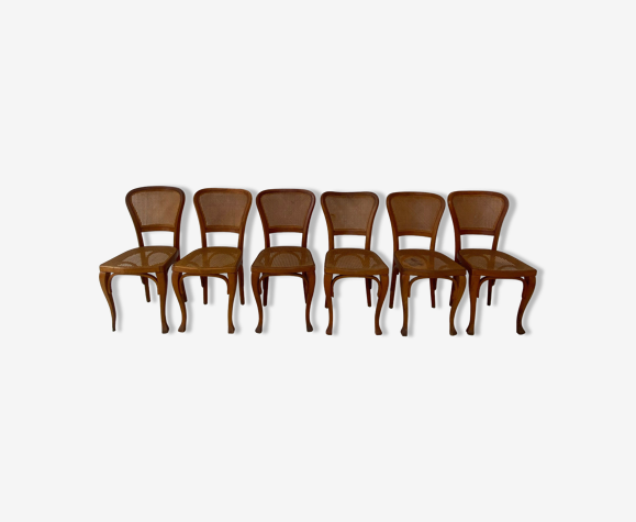 Série de 6 chaises art nouveau de Jacob & Josef Kohn