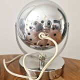 Paire de lampes design Space Age 1960 chromées