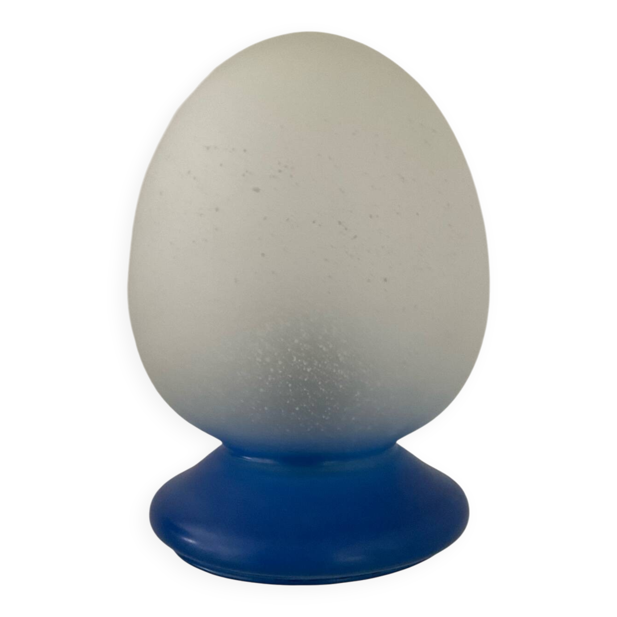 80s glass paste egg lamp