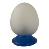 Lampe œuf en pâte de verre années 80