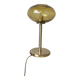 Large lamp in old cracked gold glass and brass base