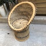 Wicker chair for doll