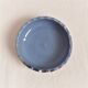 Blue enamelled ceramic cup