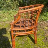 Rattan armchair from the 50s-60s
