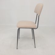 Set of 4 Italian Metal Dining Chairs, 1960's