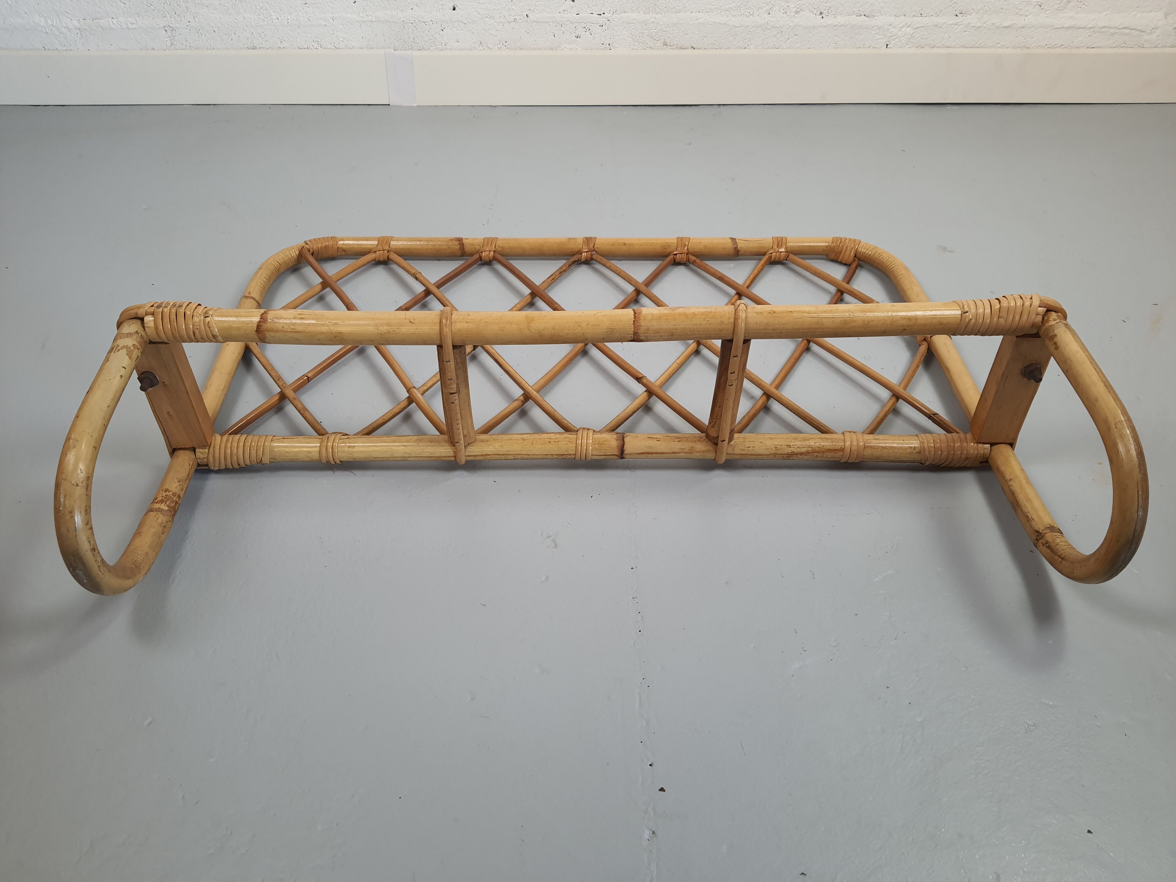 Rattan head and footboard from the 60s/70s