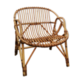 Tub rattan armchair