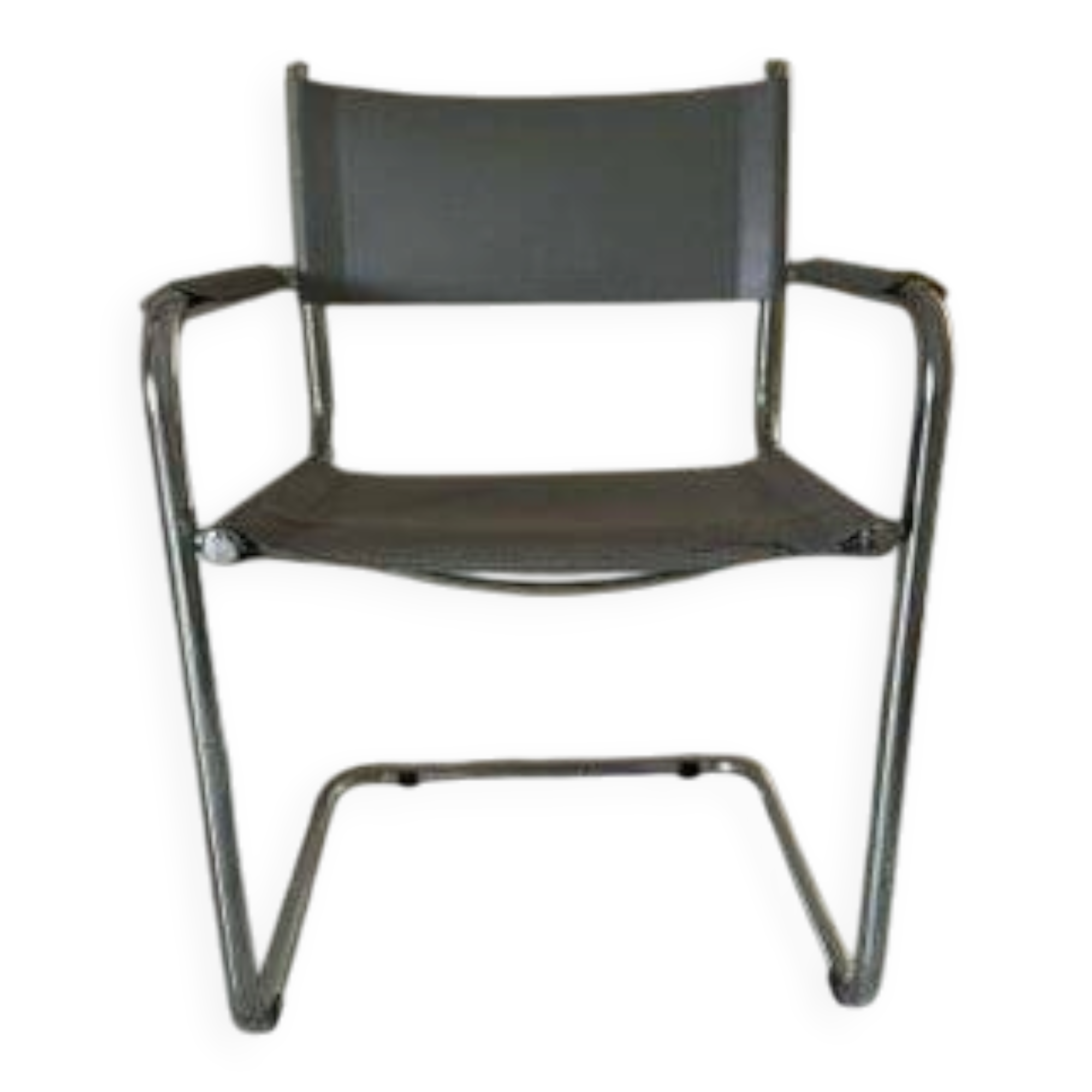 Mid-Century Grey Tubular Chair, 1960s